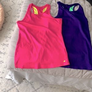 New Balance girls’ athletic tanks